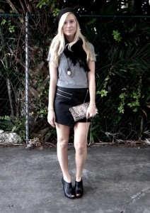stylestalker zippered skirt